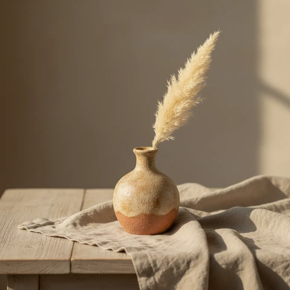 Huni bud vase in a softly lit product photograph